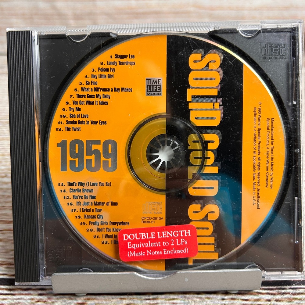 Time-Life Solid Gold Soul 1959 CD Various Artists OPCD-2613A R838-21‎ Soul R&B